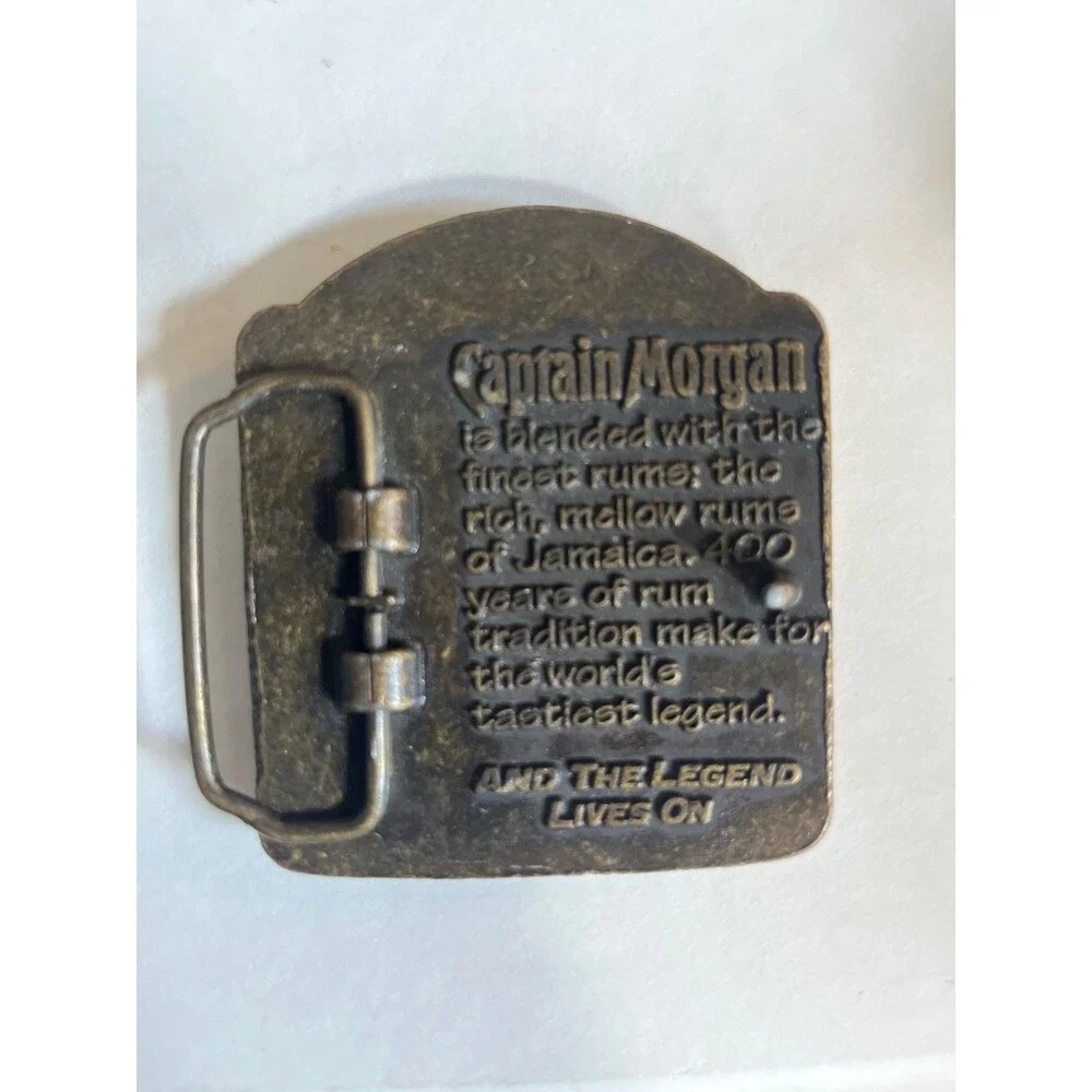 Original Captain Morgan Rum RHUM Brass Belt Buckle